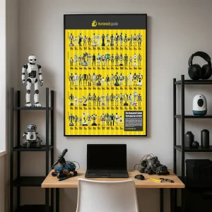 Humanoid robot poster
