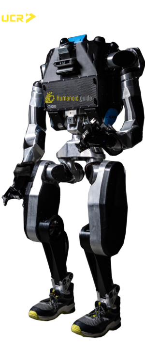 UnderControl AI Moby humanoid robot standing upright in a minimalistic environment Humanoid Guide