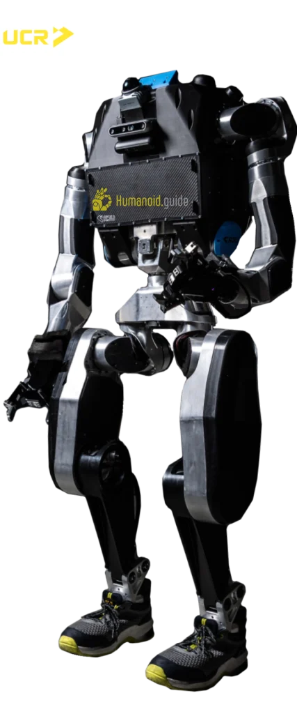 UnderControl AI Moby humanoid robot standing upright in a minimalistic environment Humanoid Guide
