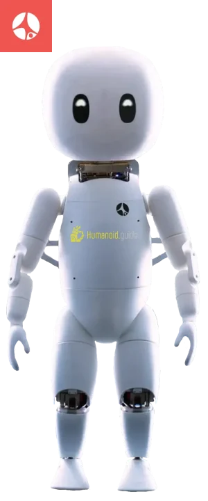 Yogi humanoid robot by Cartwheel Robotics standing upright with articulated arms and friendly design humanoid guide