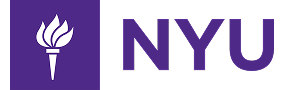 New York University logo humanoid guide