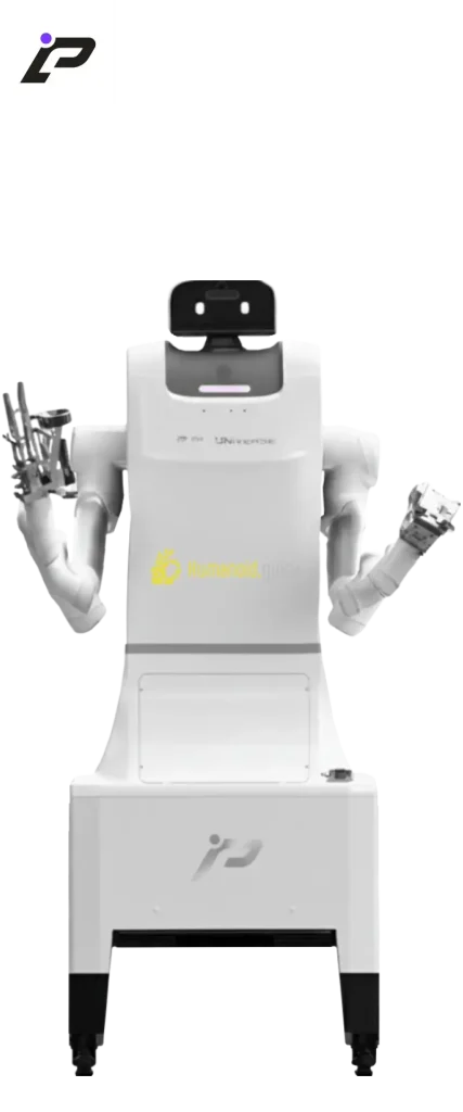 ProWhite humanoid robot by PL-Universe humanoid guide
