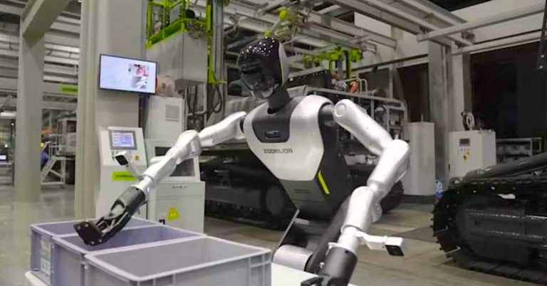 Zoomlion deploys humanoid robots to assemble excavators at scale