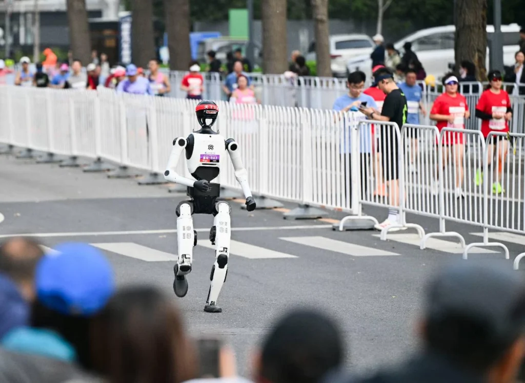 Lightning wins Beijing humanoid robot half-marathon in 50