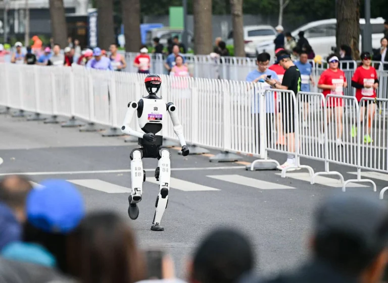 Lightning wins Beijing humanoid robot half-marathon in 50