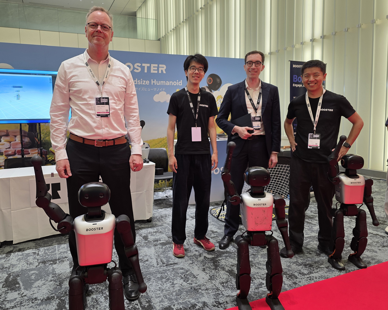 Booster Robotics booth at the Humanoids Summit Tokyo