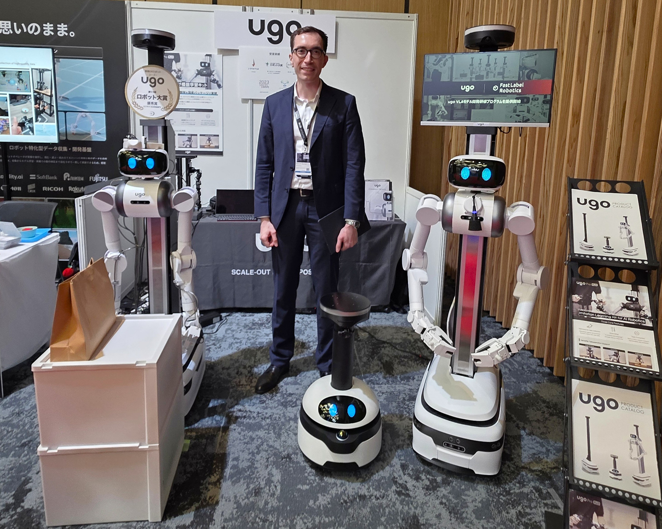 ugo made-in-Japan wheeled humanoid platform at the Humanoids Summit Tokyo