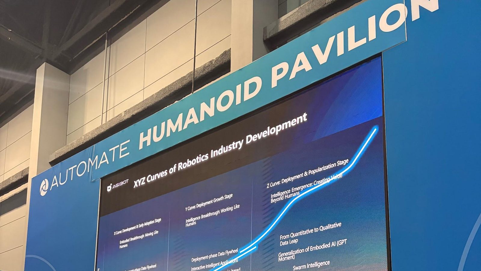 The AUTOMATE Humanoid Pavilion stage at Automate 2026