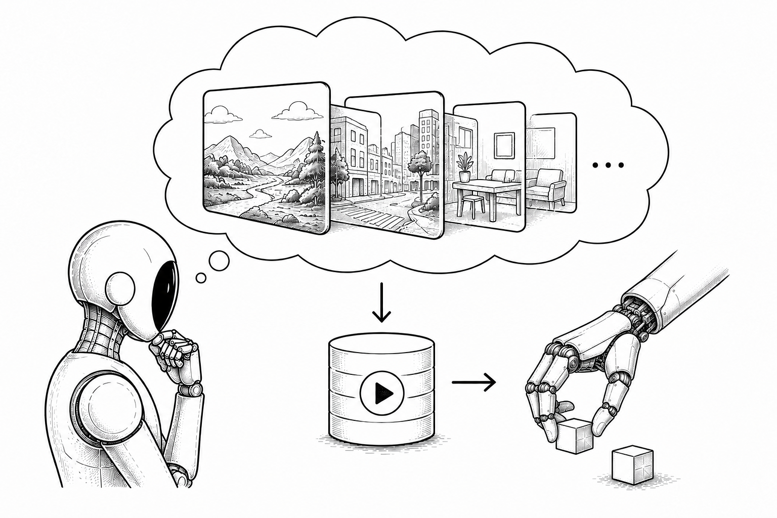 Humanoid world models – a robot imagining its environment before acting