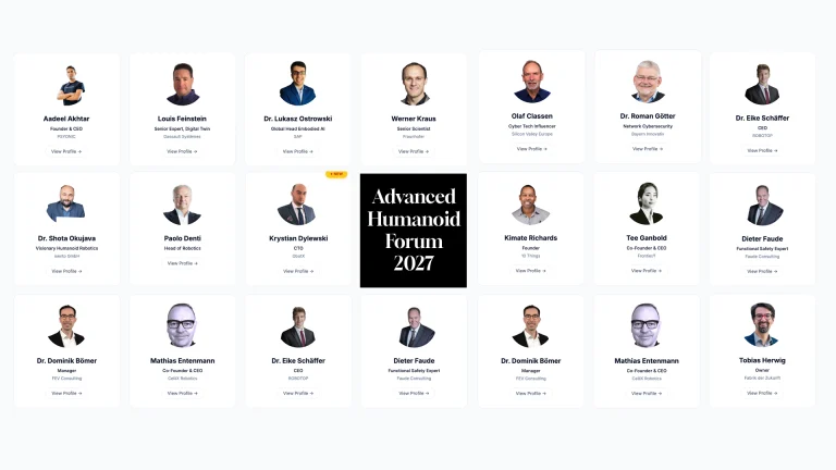 Advanced Humanoid Forum 2027