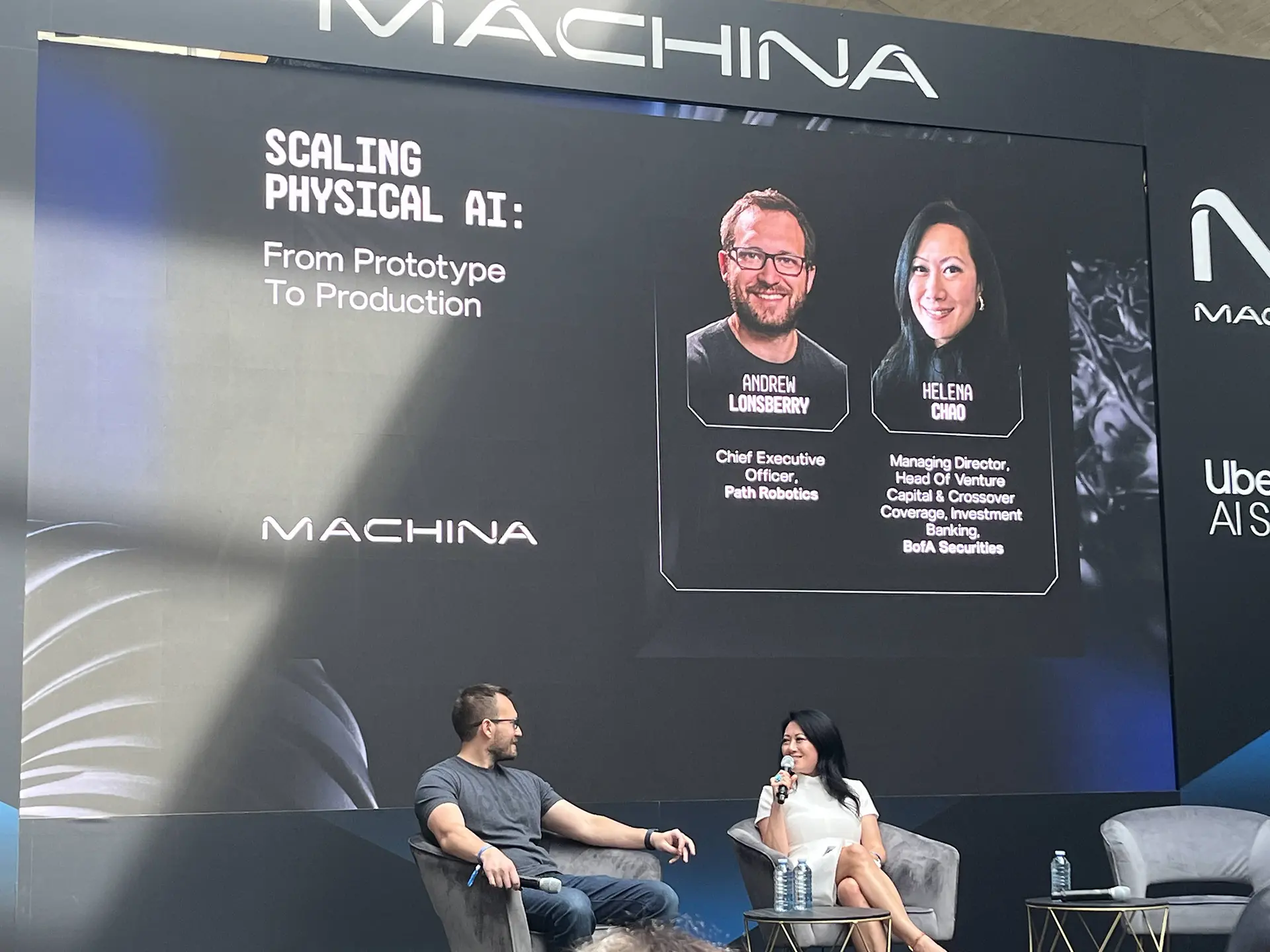 Andrew Lonsberry of Path Robotics in conversation with Helena Chao at Machina 2026