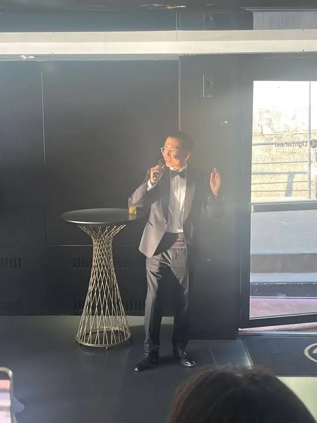 Steve Xie of Lightwheel in conversation during Machina 2026 week