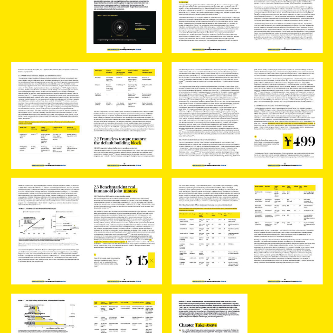 The Humanoid Actuation Report The Humanoid Actuation Report