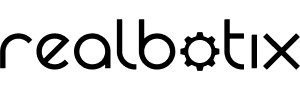 Realbotix logo humanoid guide