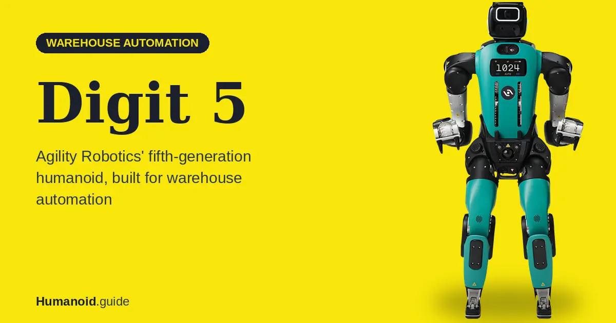 Agility details Digit 5 humanoid for warehouse automation