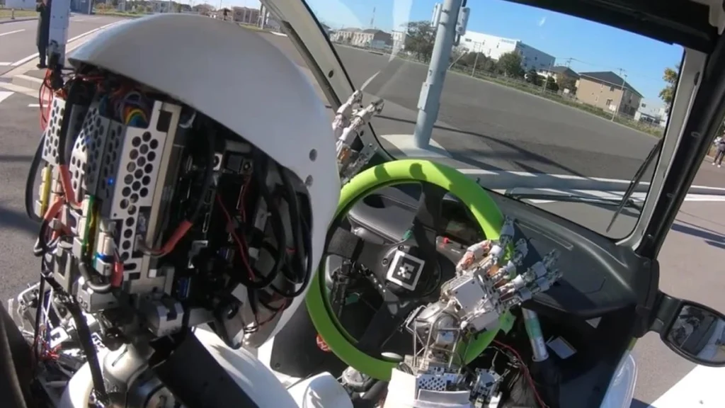 Musashi humanoid demonstrates low speed car driving
