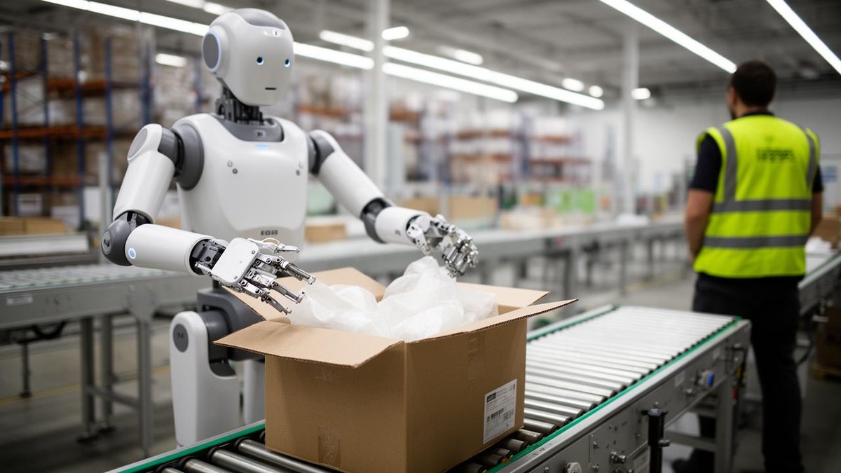 CJ Logistics deploys two humanoids on Olive Young packing line