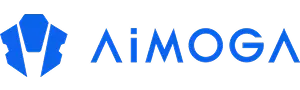AiMOGA logo humanoid guide