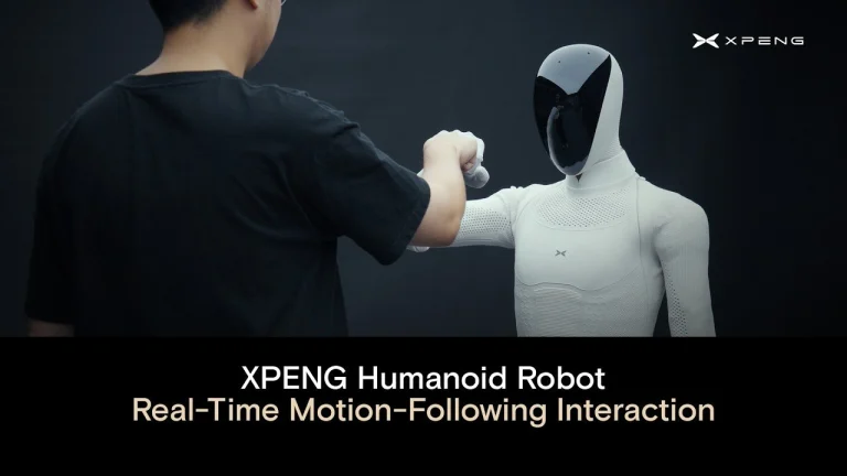 XPENG IRON demonstrates adaptive gestures in humanoid test