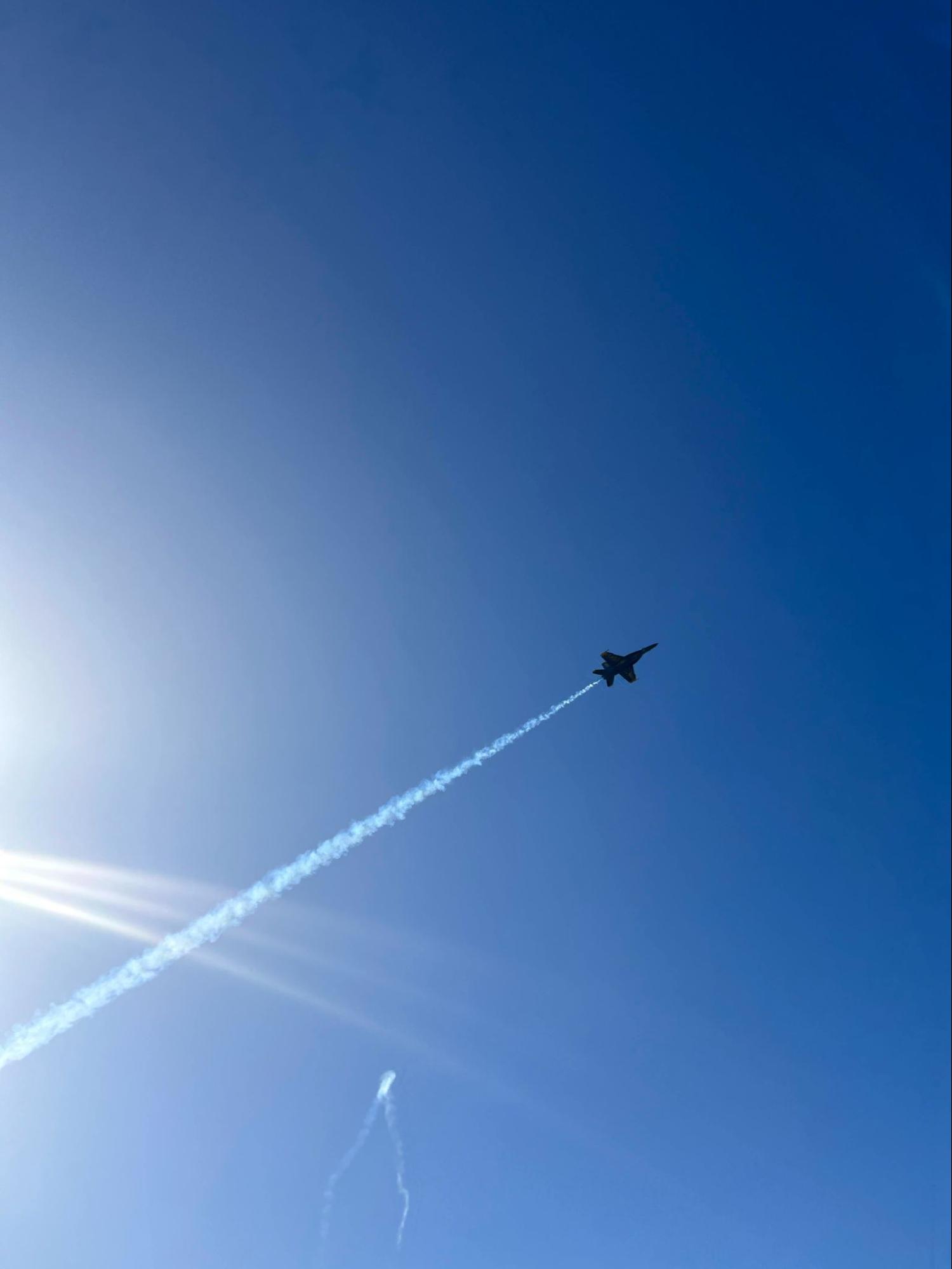 Picture. Going home with a salute from the Blue Angels during Fleet week.